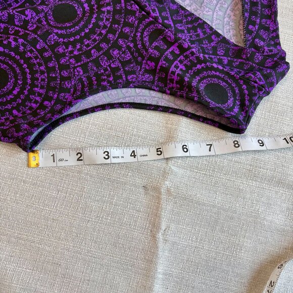 Fashion Bug Purple & Black Sleeveless Geometric Pattern Top Womens Size XL - Picture 7 of 7